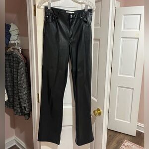 Zara faux leather pants